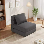 Canapé-lit pliant moderne et confortable avec oreiller amélioré, fauteuil de couchage convertible, canapé de sol confortable pliable en mousse à mémoire de forme pour la maison, le bureau