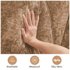 Clihome Tissu en velours doux en forme de L, Base éponge haute densité 32D, Base design ergonomique, Conception antidérapante, Combinaison libre, Ottomane mobile