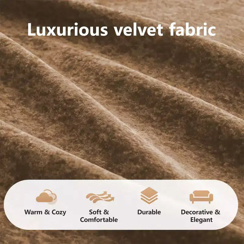 Clihome Tissu en velours doux en forme de L, Base éponge haute densité 32D, Base design ergonomique, Conception antidérapante, Combinaison libre, Ottomane mobile
