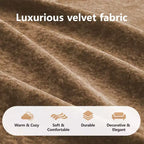 Clihome Tissu en velours doux en forme de L, Base éponge haute densité 32D, Base design ergonomique, Conception antidérapante, Combinaison libre, Ottomane mobile