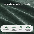 Clihome Tissu en velours doux en forme de L, Base éponge haute densité 32D, Base design ergonomique, Conception antidérapante, Combinaison libre, Ottomane mobile