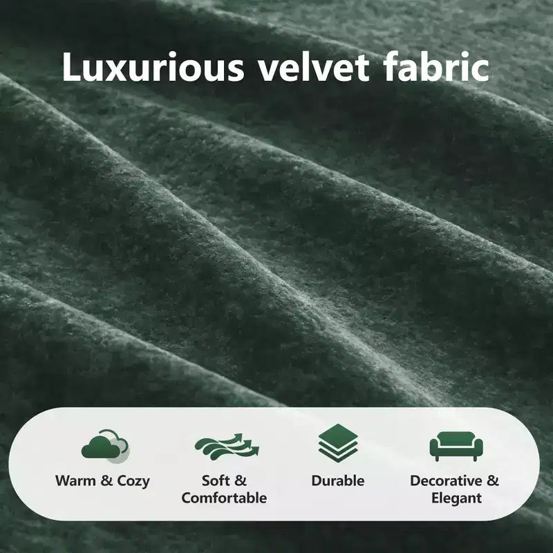 Clihome Tissu en velours doux en forme de L, Base éponge haute densité 32D, Base design ergonomique, Conception antidérapante, Combinaison libre, Ottomane mobile