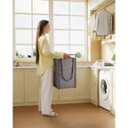 Panier à linge Greenstell avec couvercle, deux sacs intérieurs amovibles, panier de rangement à deux compartiments