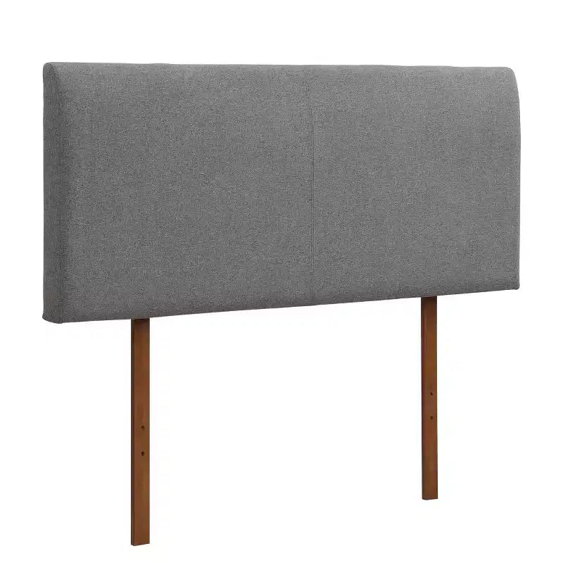 Lit plate-forme GDFStudio Julia 12 pouces en bambou massif avec tête de lit haute rembourrée