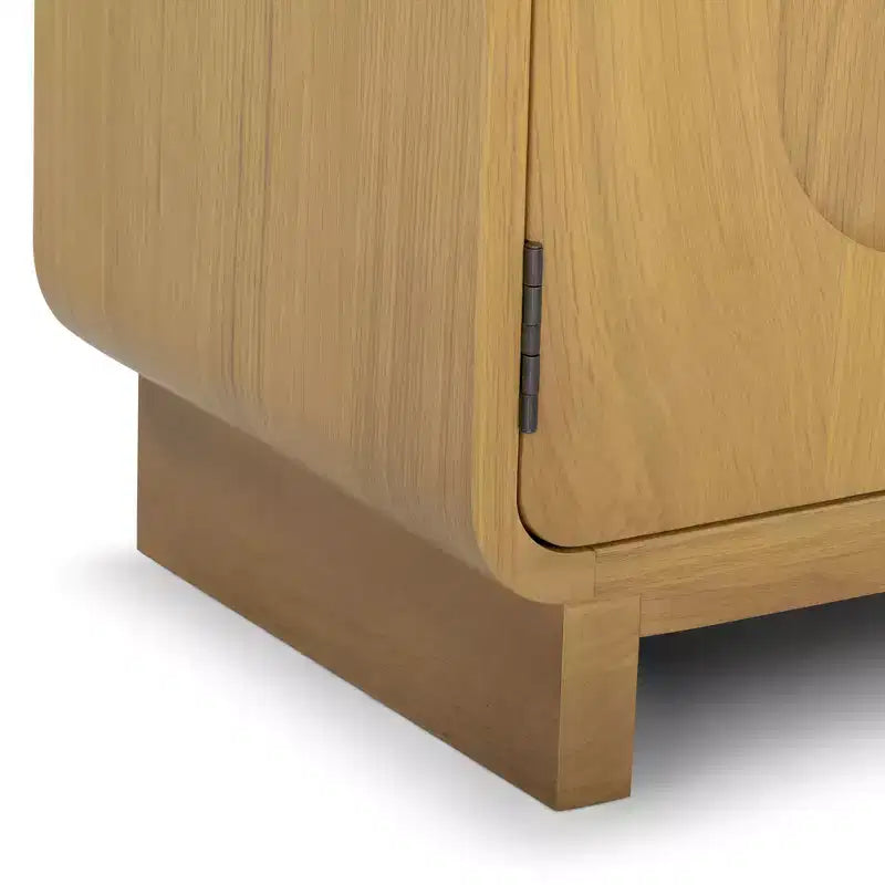 Teamson Home Tenley - Meuble d'appoint moderne 2 portes avec étagère réglable et poignée encastrée