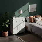 Teamson Home Tenley - Meuble d'appoint moderne 2 portes avec étagère réglable et poignée encastrée