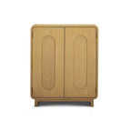 Teamson Home Tenley - Meuble d'appoint moderne 2 portes avec étagère réglable et poignée encastrée