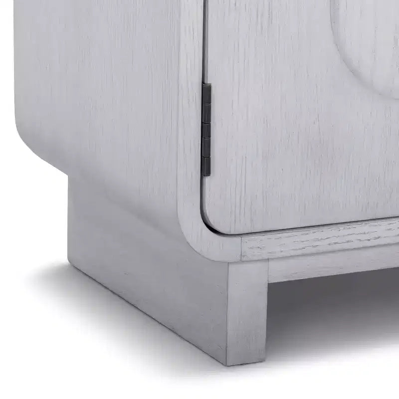 Teamson Home Tenley - Meuble d'appoint moderne 2 portes avec étagère réglable et poignée encastrée