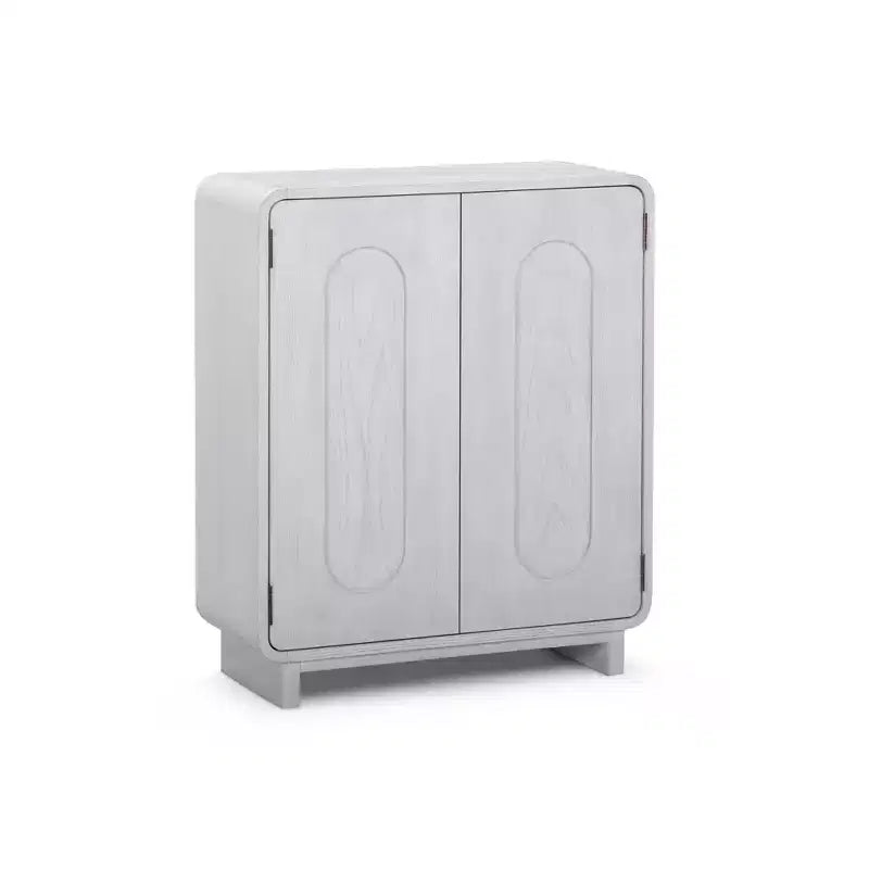 Teamson Home Tenley - Meuble d'appoint moderne 2 portes avec étagère réglable et poignée encastrée