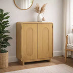 Teamson Home Tenley - Meuble d'appoint moderne 2 portes avec étagère réglable et poignée encastrée