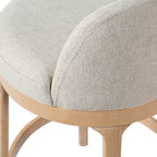 Tabourets de bar rembourrés Christopher Knight Home Shinji en hévéa (lot de 2)