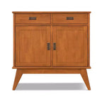 Meuble de rangement pour entrée Tierney en bois massif de 36 pouces de large, style Mid-Century Modern