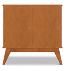 Meuble de rangement pour entrée Tierney en bois massif de 36 pouces de large, style Mid-Century Modern
