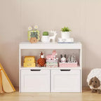 Meuble de rangement pour livres, étagère de rangement pour jouets, blanc