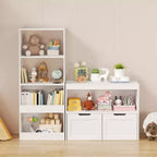 Meuble de rangement pour livres, étagère de rangement pour jouets, blanc