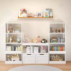 Meuble de rangement pour livres, étagère de rangement pour jouets, blanc