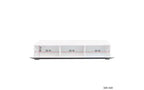Meuble TV moderne JVNOXK de 160 cm avec portes abattantes, meuble média avec rangement, adapté au salon, blanc