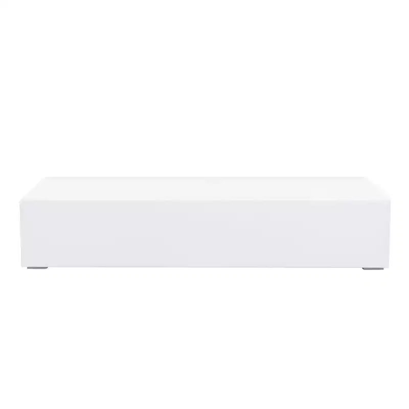 Meuble TV moderne JVNOXK de 160 cm avec portes abattantes, meuble média avec rangement, adapté au salon, blanc
