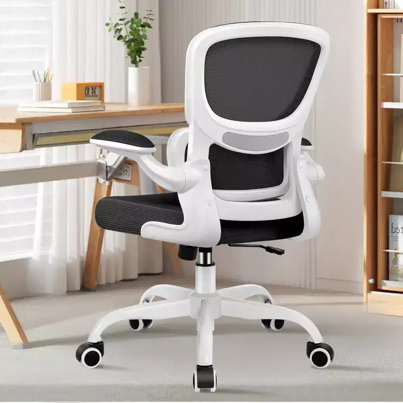 Chaise ergonomique en maille respirante KERDOM avec support lombaire, accoudoirs relevables, chaise de bureau gamer pour la maison ou le bureau