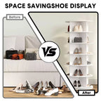 COZONY Meuble à Chaussures Rotatif à 360° - Tour de Rangement Verticale à 6 Niveaux, Grande Capacité pour Chaussures et Accessoires
