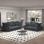 Canapé modulaire sectionnel, canapé profond avec grands oreillers, canapé-lit rembourré pour appartement, salon, hôtel, studio, bureau