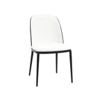 Ensemble de salle à manger 7 pièces LeisureMod Tule avec cadre en acier, 6 chaises de salle à manger rembourrées et table de salle à manger ovale de 180 cm avec plateau en bois