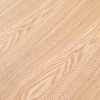 Ensemble de salle à manger 7 pièces LeisureMod Tule avec cadre en acier, 6 chaises de salle à manger rembourrées et table de salle à manger ovale de 180 cm avec plateau en bois