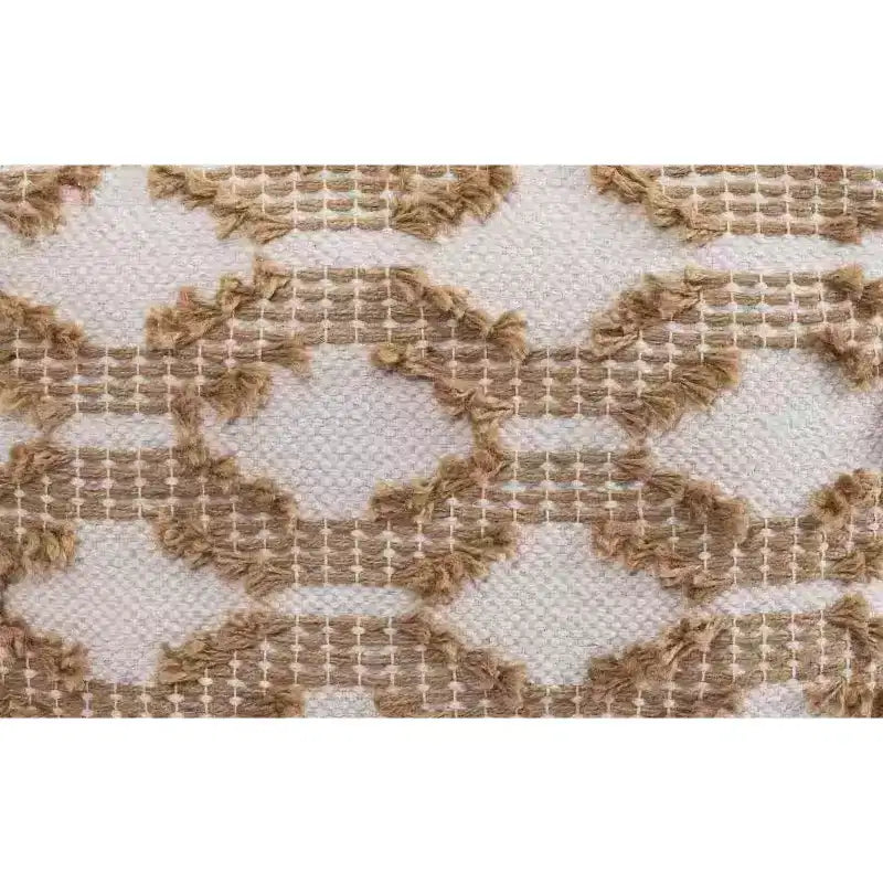 Pouf carré en coton/jute tissé à la main Rowan