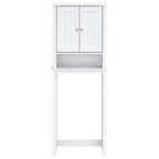 vidaXL Meuble lave-linge BERG noir 29,9x10,6x64,8 cm bois massif