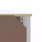 vidaXL Meuble lave-linge BERG noir 29,9x10,6x64,8 cm bois massif