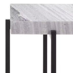 Table d'appoint Aloha en marbre - ACC3748 - Gris/Noir - Safavieh