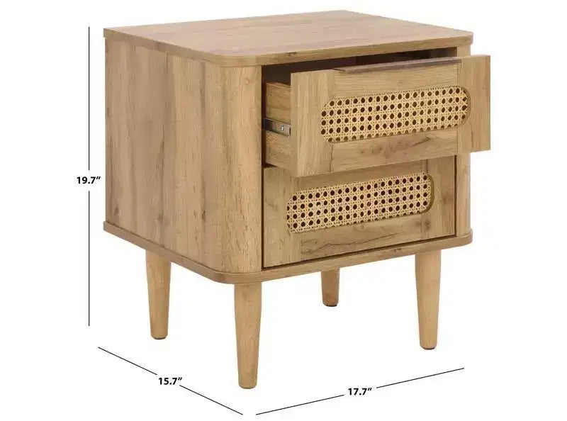 Table de chevet à 2 tiroirs Brey - NST3107 - Safavieh