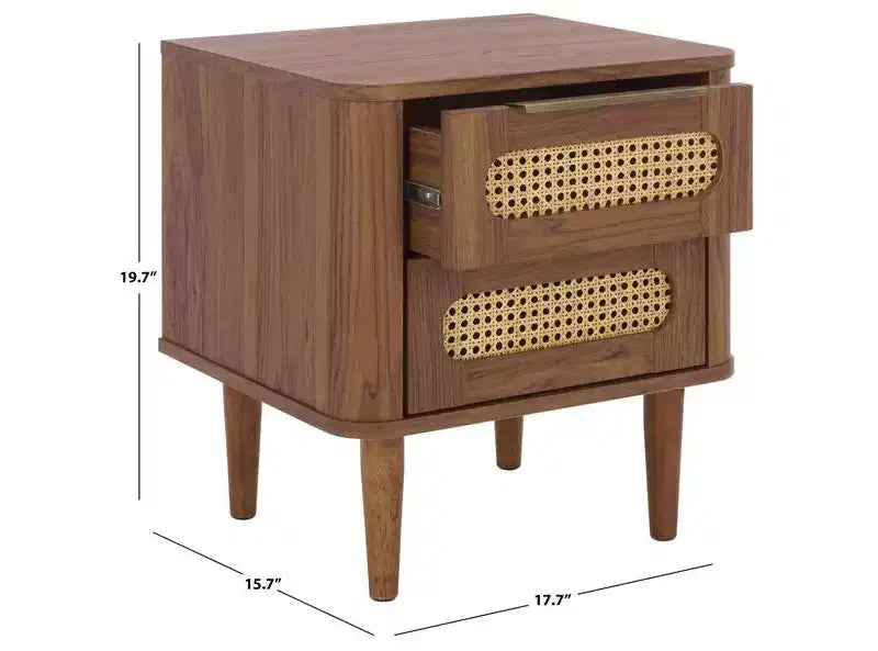 Table de chevet à 2 tiroirs Brey - NST3107 - Safavieh