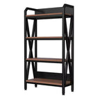 VIYET 56.3H 4-Level Bakers Rack, Metal & Wooden Kitchen Storage Shelf (Adjustable Multi-Scene Organizer for Garage/Pantry/Bathroom)
