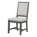 Ensemble de salle à manger 5 pièces de style ferme pour 4 personnes, comprenant une table à manger ronde extensible en bois massif et 4 chaises rembourrées pour la cuisine