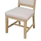 Ensemble de salle à manger 5 pièces de style ferme pour 4 personnes, comprenant une table à manger ronde extensible en bois massif et 4 chaises rembourrées pour la cuisine