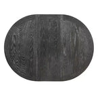 Ensemble de salle à manger 5 pièces de style ferme pour 4 personnes, comprenant une table à manger ronde extensible en bois massif et 4 chaises rembourrées pour la cuisine