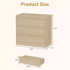 Commode de rangement moderne à 4 tiroirs – Chiffonnier compact en bois pour salle à manger ou chambre, organisateur vertical en blanc ou chêne naturel