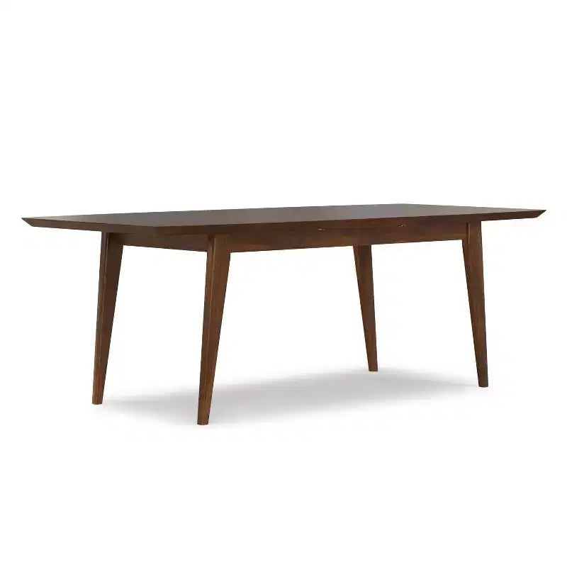 Table à manger extensible rectangulaire Tierney 66-84 pouces x 40 pouces style moderne du milieu du siècle