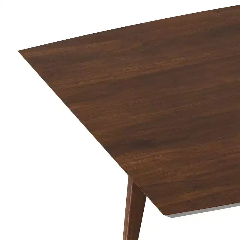Table à manger extensible rectangulaire Tierney 66-84 pouces x 40 pouces style moderne du milieu du siècle