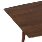Table à manger extensible rectangulaire Tierney 66-84 pouces x 40 pouces style moderne du milieu du siècle