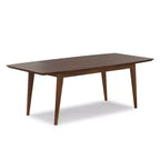 Table à manger extensible rectangulaire Tierney 66-84 pouces x 40 pouces style moderne du milieu du siècle