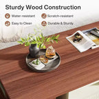 Table basse extensible Lantine avec 2 tiroirs de rangement, table de salon réversible avec étagères et plateau réglable (longueur réglable de 109 à 190 cm)