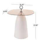 Christopher Knight Home Hanne Table d'appoint moderne avec plateau en verre trempé