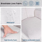 Chaise de salle à manger moderne Acekool, chaise d'appoint mi-siècle en similicuir avec pieds en métal et dossier pour salle à manger, cuisine