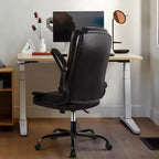 BALHAM TRADE-Fauteuil de bureau avec accoudoirs relevables en cuir de direction dossier haut support lombaire robuste