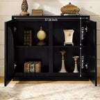 Bahut encastré moderne avec deux trous de drainage, doté d'un rangement et d'un design étroit, adapté au salon, à l'entrée, au couloir, à la cuisine