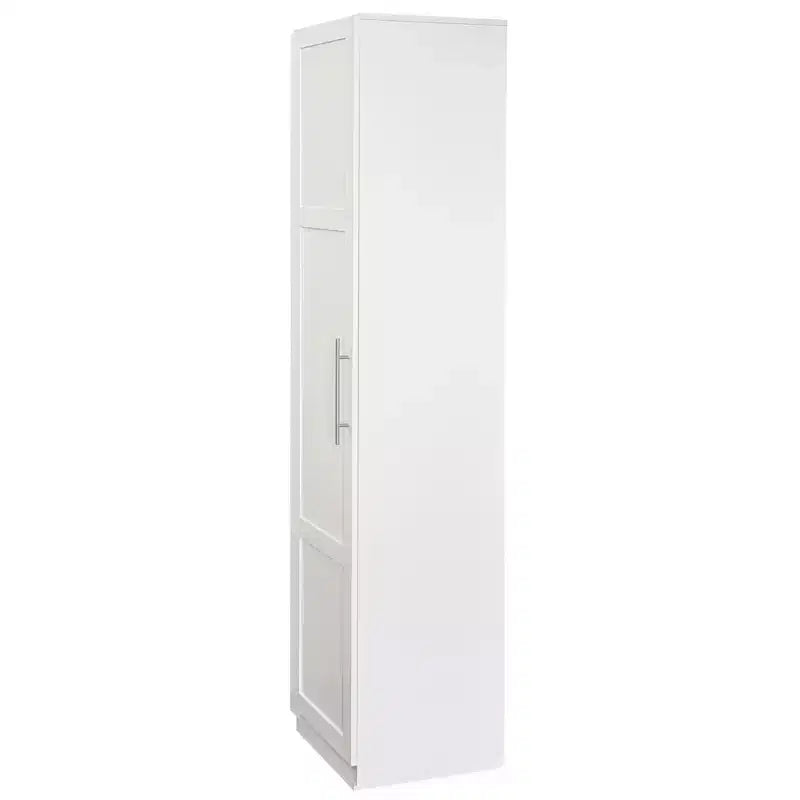 Buffet de Cuisine, Meuble Autonome Blanc avec Portes et Étagères, Idéal pour Cuisines, Salons et Salles à Manger