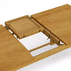 Table à manger extensible rectangulaire de style transitionnel Saige de 152 à 193 cm x 91 cm