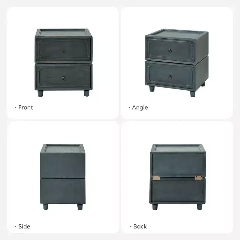 Leo 2 - Table d'appoint avec tiroir et design modulable | ART OF LIVING DESIGNS-NOIR